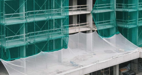 red de seguridad obra